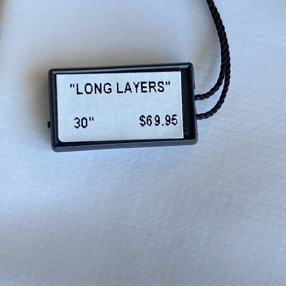 FAC Long Layered Sparkly Gold Tone Necklace NWT - Picture 5 of 7